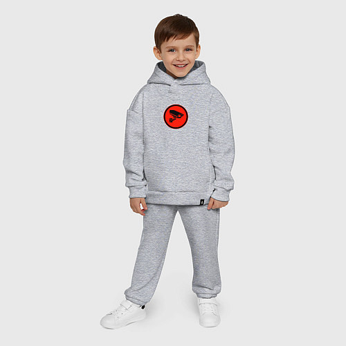 Детский костюм оверсайз Skibidi toilet Камера / Меланж – фото 4