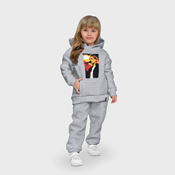 Детский костюм оверсайз Курт Кобейн с микрофоном, цвет: меланж — фото 2