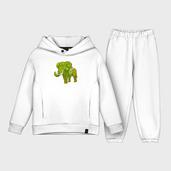 Детский костюм оверсайз Зелёный слон