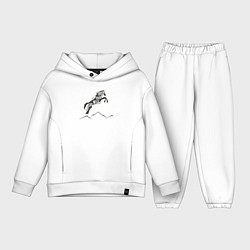 Детский костюм оверсайз Открой свой дикий стиль, цвет: белый