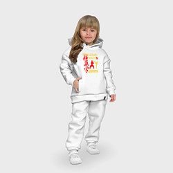 Детский костюм оверсайз Боец кекусинкай карате, цвет: белый — фото 2