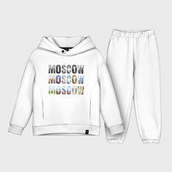 Детский костюм оверсайз Moscow - Москва, цвет: белый