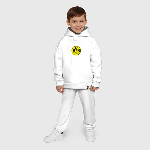 Детский костюм оверсайз Borussia fc sport / Белый – фото 4