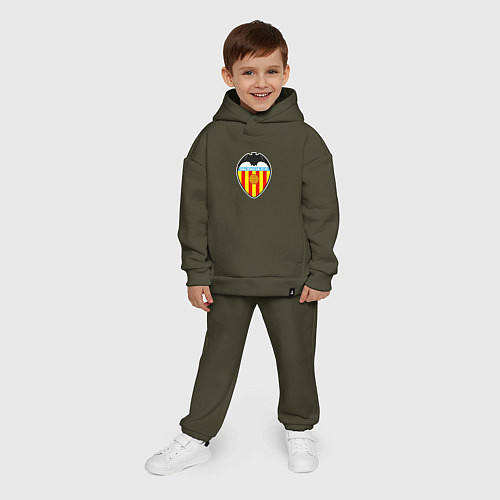 Детский костюм оверсайз Valencia fc sport / Хаки – фото 4