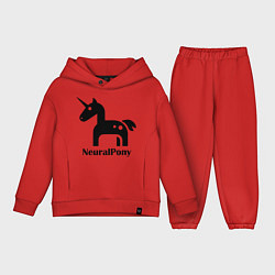 Детский костюм оверсайз Neural Pony, цвет: красный