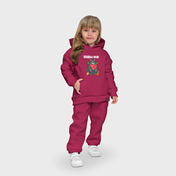 Детский костюм оверсайз Неси оливье - 2024, цвет: маджента — фото 2