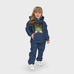 Детский костюм оверсайз Эрен Йегер и атакующий титан, цвет: тёмно-синий — фото 2
