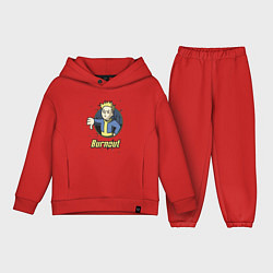 Детский костюм оверсайз Burnout - vault boy, цвет: красный