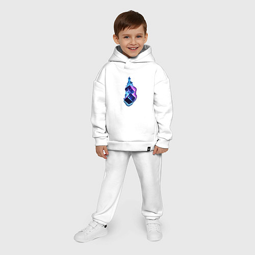Детский костюм оверсайз Игровые кубы / Белый – фото 4