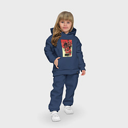 Детский костюм оверсайз Chester Bennington - sings, цвет: тёмно-синий — фото 2