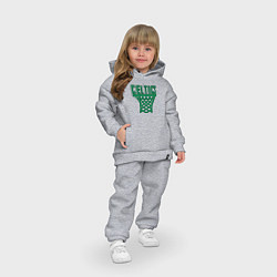 Детский костюм оверсайз Celtics net, цвет: меланж — фото 2