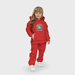 Детский костюм оверсайз Покемон Ивизавр, цвет: красный — фото 2
