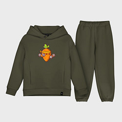Детский костюм оверсайз Морковь на спорте