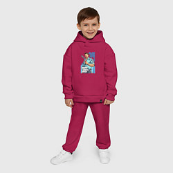 Детский костюм оверсайз GTA - Томми Версетти, цвет: маджента — фото 2