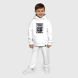 Детский костюм оверсайз Арт Король и Шут, цвет: белый — фото 2