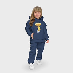 Детский костюм оверсайз Бомбанувший Гомер, цвет: тёмно-синий — фото 2