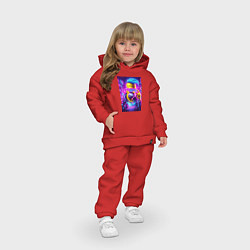 Детский костюм оверсайз Гомер Симпсон - фото с автографом, цвет: красный — фото 2
