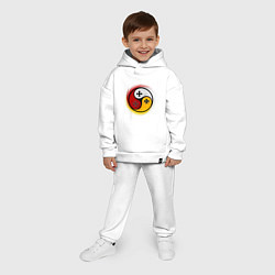 Детский костюм оверсайз Три слезы бога, цвет: белый — фото 2