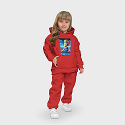 Детский костюм оверсайз Cool Bart Simpson - esport, цвет: красный — фото 2
