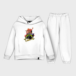 Детский костюм оверсайз Уссоп из аниме One Piece, цвет: белый