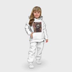 Детский костюм оверсайз Яркий медведь, цвет: белый — фото 2
