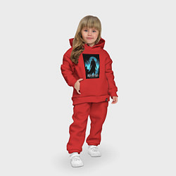 Детский костюм оверсайз Assassins creed темная ночь, цвет: красный — фото 2