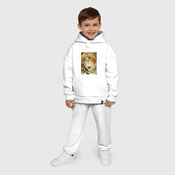 Детский костюм оверсайз Обещанный Неверленд Норман, цвет: белый — фото 2