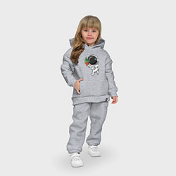 Детский костюм оверсайз Космонавт флорист, цвет: меланж — фото 2