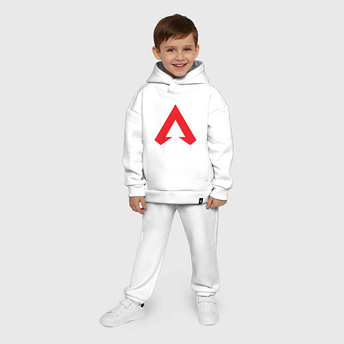 Детский костюм оверсайз Logo apex legends / Белый – фото 4