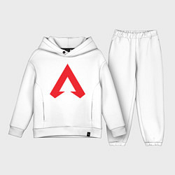 Детский костюм оверсайз Logo apex legends, цвет: белый