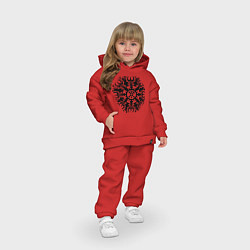 Детский костюм оверсайз Защитная руна, цвет: красный — фото 2