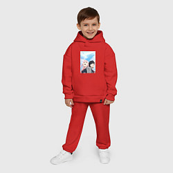 Детский костюм оверсайз Милый во Франксе Хиро, цвет: красный — фото 2