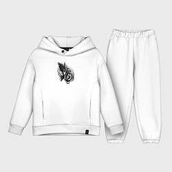 Детский костюм оверсайз Абстрактный велосипед тату