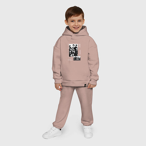 Детский костюм оверсайз Stray kids Five Star / Пыльно-розовый – фото 4