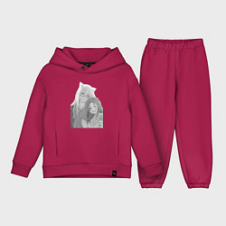 Детский костюм оверсайз Очень приятно Бог Томоэ, цвет: маджента