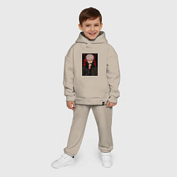 Детский костюм оверсайз Магическая битва Тогэ Инумаки, цвет: миндальный — фото 2