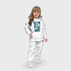 Детский костюм оверсайз О моём перерождении в слизь Римуру Темпест коллаж, цвет: белый — фото 2