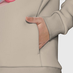 Детский костюм оверсайз Единорог с мороженым, цвет: миндальный — фото 2