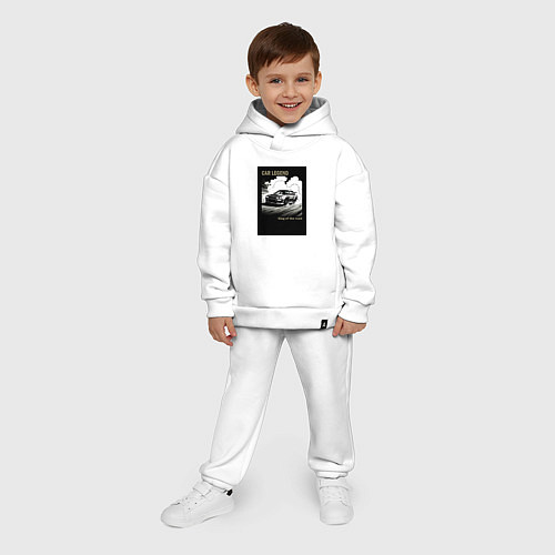 Детский костюм оверсайз Японский корч / Белый – фото 4