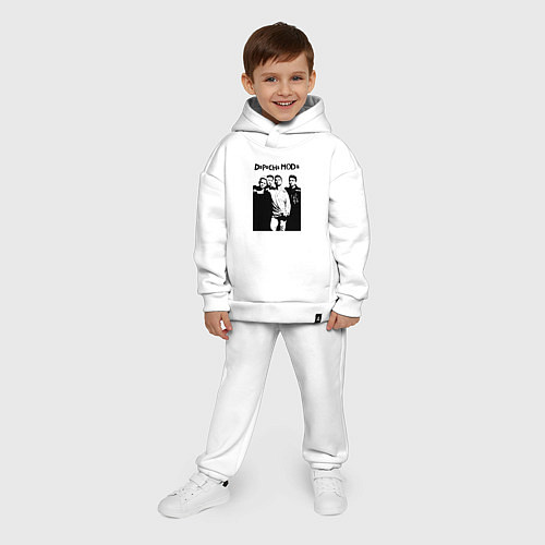 Детский костюм оверсайз Depeche mode all / Белый – фото 4