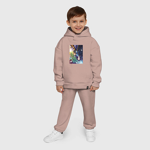 Детский костюм оверсайз Монолог фармацевта Маомао Жэньши / Пыльно-розовый – фото 4