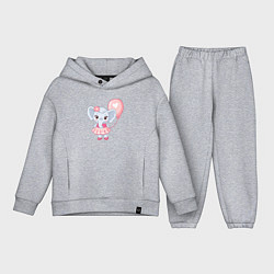 Детский костюм оверсайз Elephant baby, цвет: меланж