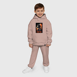 Детский костюм оверсайз Пламя не остановит меня, цвет: пыльно-розовый — фото 2