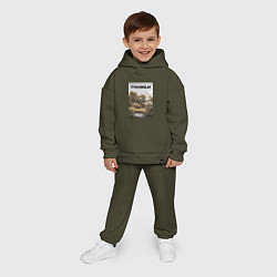 Детский костюм оверсайз Vyacheslav озеро, цвет: хаки — фото 2
