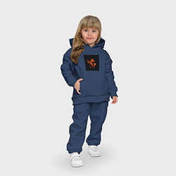 Детский костюм оверсайз The Weeknd Trilogy, цвет: тёмно-синий — фото 2