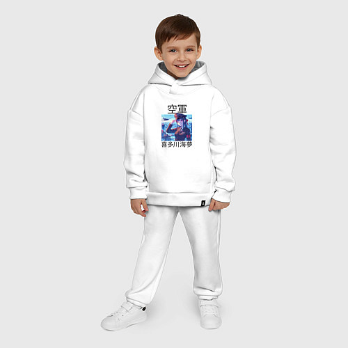 Детский костюм оверсайз Marin Kitagawa - air forces / Белый – фото 4