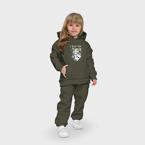 Детский костюм оверсайз Олаф Холодное сердце - снеговик im so cool / Хаки – фото 3