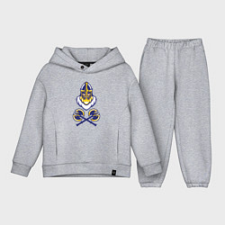 Детский костюм оверсайз Викинг и секиры, цвет: меланж