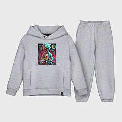 Детский костюм оверсайз Кошмарный сон Морти - нейроарт, цвет: меланж