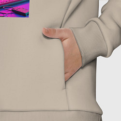 Детский костюм оверсайз Bart Simpson - cyber gamer, цвет: миндальный — фото 2